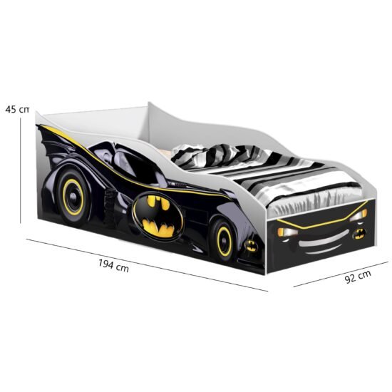 Alternative view of Cama Solteiro Carro Black Batman - GABRIELLI