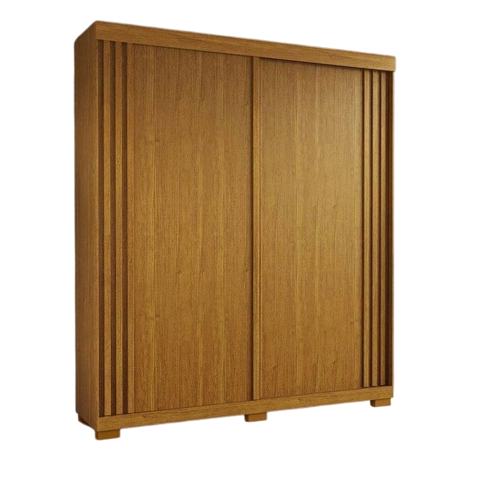 Guarda-Roupa 2 Portas Athena 1,80 m (S/Espelho) Cinamomo/Off White/Cinamomo – ACP MÓVEIS - Imagem 7