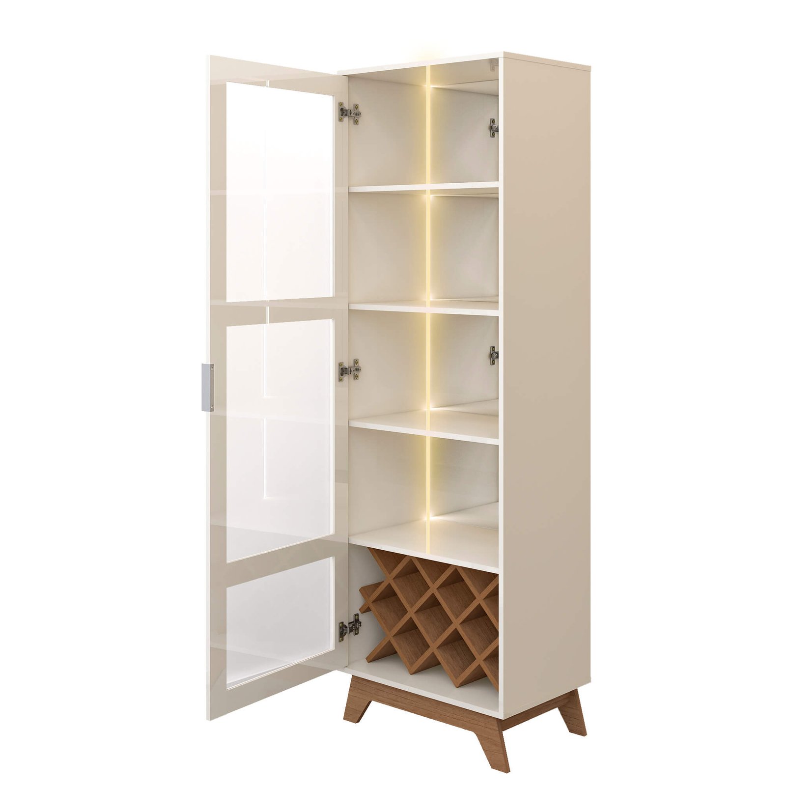 Cristaleira Mirage Cinamomo/Off White - ARTELY - Imagem 2