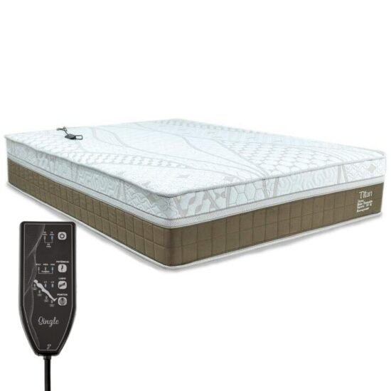 Colchão Queen Terapêutico Massageador Titan/Thor 34 cm D28 Molas ensacadas - VIERO MÓVEIS