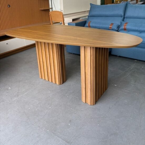 Alternative view of Mesa Isis 180 Freijó com 6 Cadeiras Sophia Veludo Preto – LEIFER + WM DECOR
