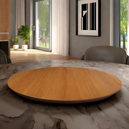 Alternative view of Prato Giratório 45 cm Amadeirado – DELINE DECOR