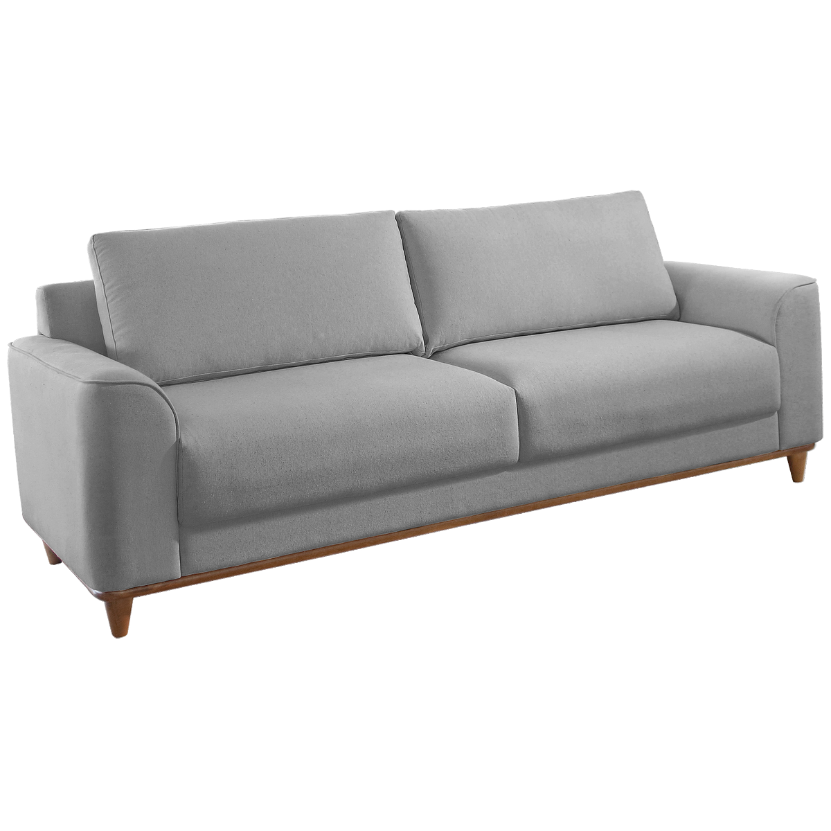 Sofa Living Ref.022 2,20 m Chenile Linho Cinza Firenze - RONDOMOVEIS - Imagem 4