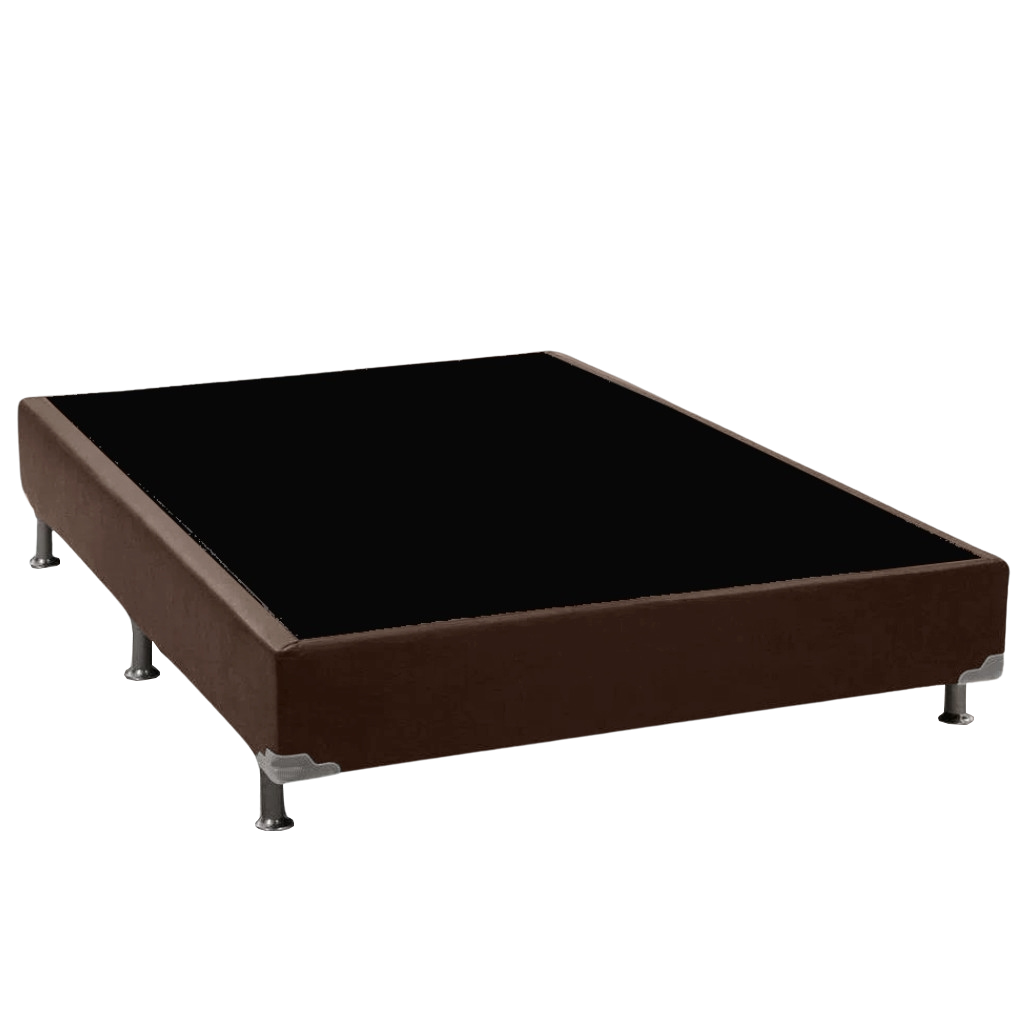 Base Box Casal Simples Corino Marrom - ALTO NIVEL CAMAS E COLCHOES - Imagem 2