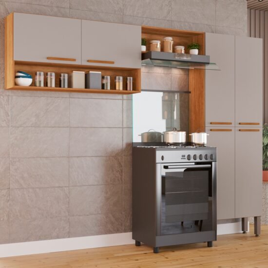 Cozinha 3 Pecas Madri Cinamomo/Off White - SALLETO