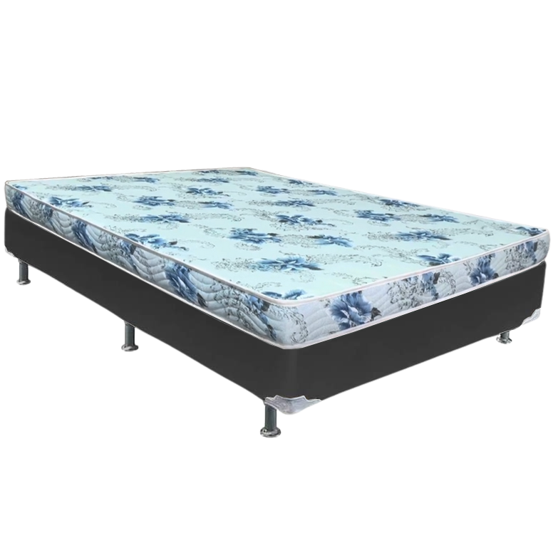 Colchão Casal Dream Soft 12 cm D20 + Base Simples Corino Preto – ORTOBOM + BIOSTAR - Imagem 2