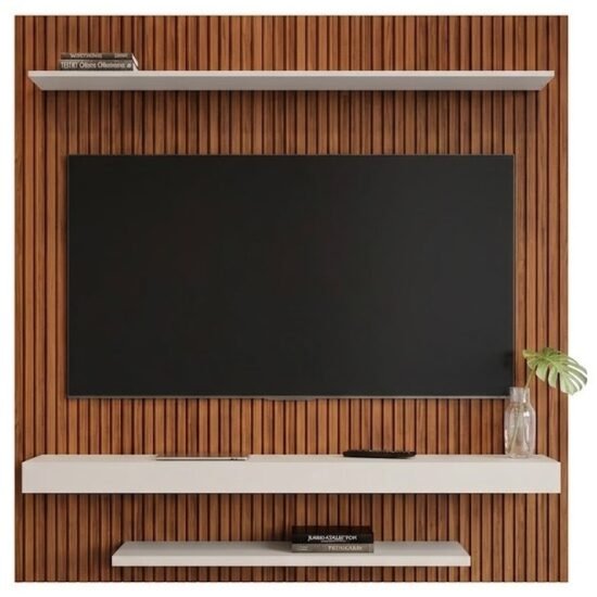 Alternative view of Painel ate 60" Leme Naturalle Ripado/Off White - BECHARA