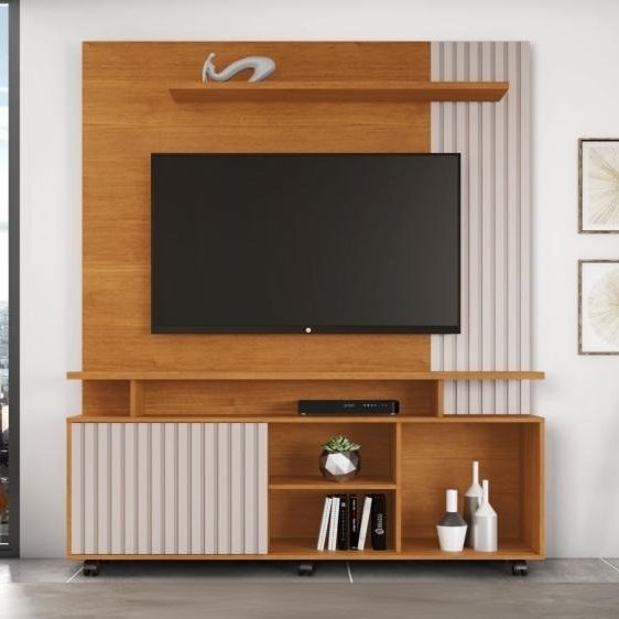 Home até 65" Serrano Cinamomo/Off White - JCM MOVELARIA