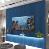 Painel ate 85" Nobre Ripado 230 Azul - GELIUS