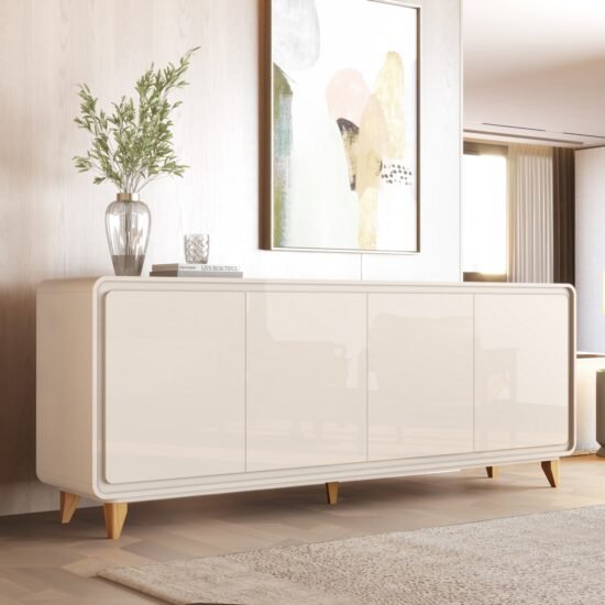 Buffet 4 Portas Liv Off White – EDN MÓVEIS