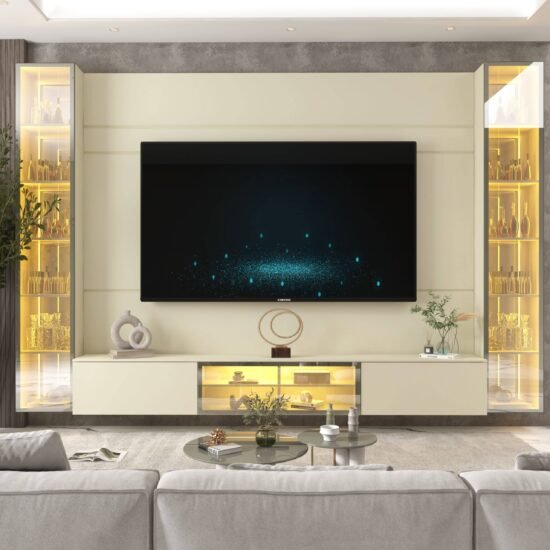 Alternative view of Home Suspenso até 85" Luminare Reflecta com Duas Torres 293 Off White - GELIUS (ESPECIAL)