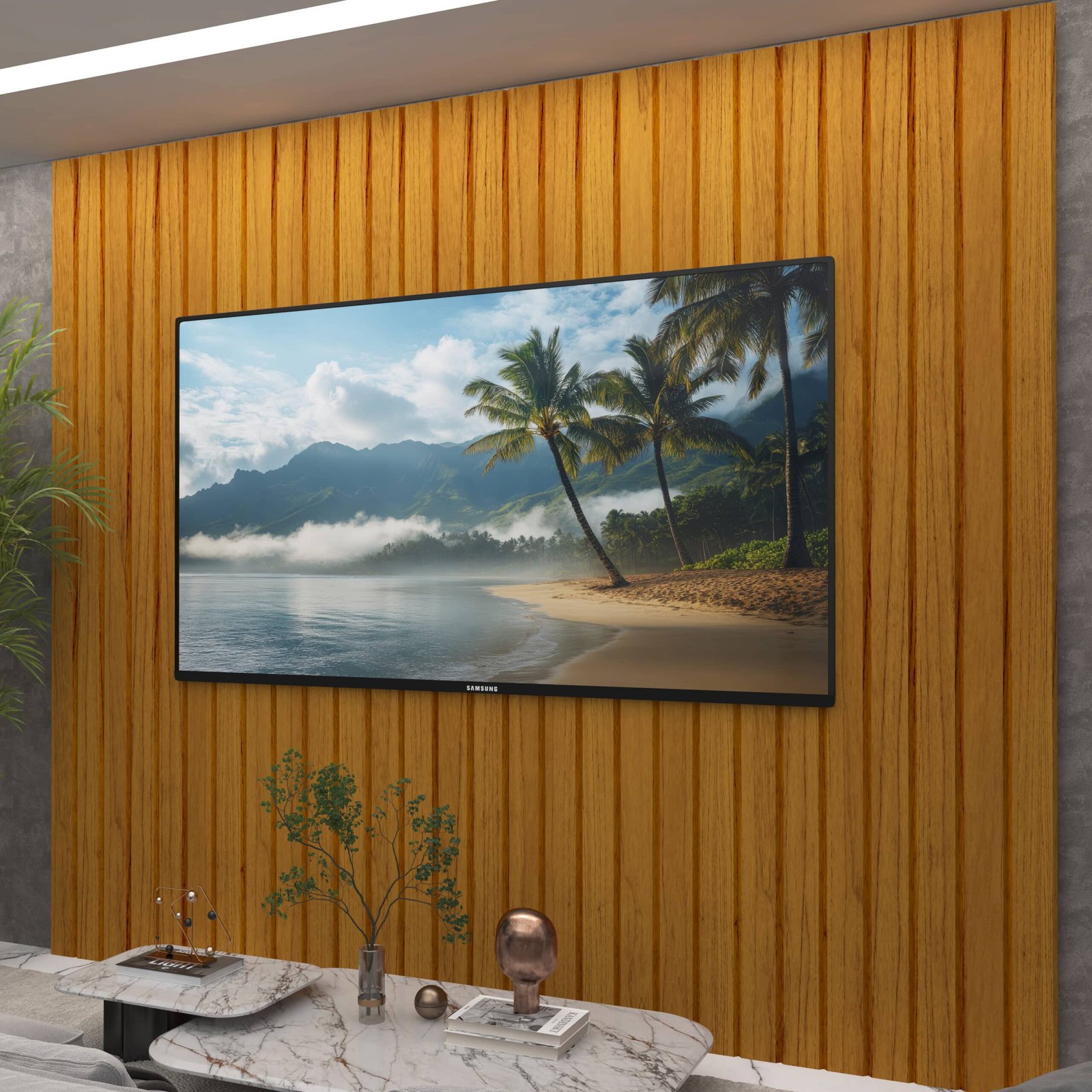 Painel até 85" Majestade 230 Naturale - GELIUS