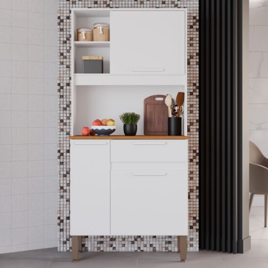 Kit Cozinha Lia 0,83 m Branco - SALLETO