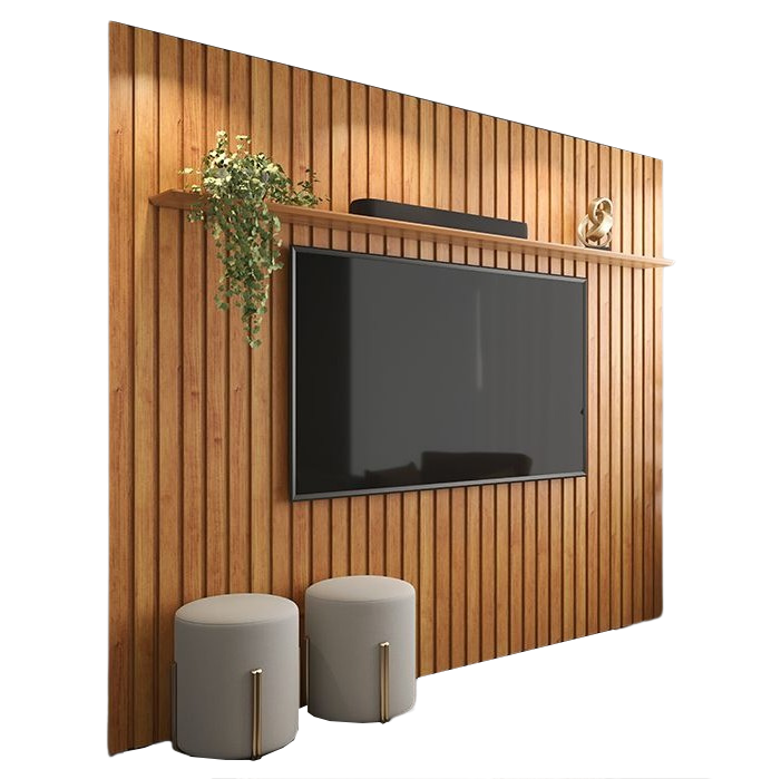 Painel Ripado até 85″ Supremo 2.3 Cinamomo – PATRIMAR - Imagem 2