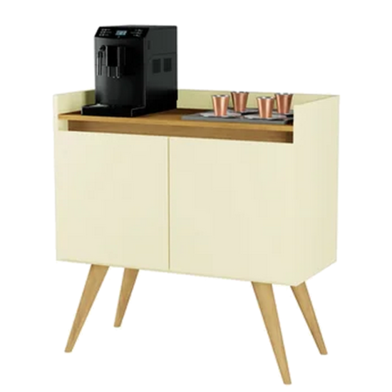 Alternative view of Buffet 2 Portas Gold Perola/Mel - MOVEIS PRIMUS