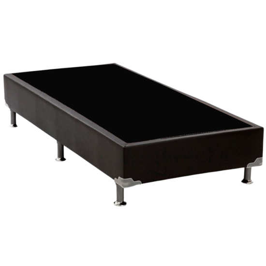 Alternative view of Base Box Solteiro Simples Corino Preto - ALTO NÍVEL CAMAS E COLCHÕES