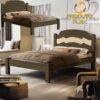 Cama Casal/Viúva Íris Castanho Wood/Avelã/Castanho Wood - MADEC MÓVEIS