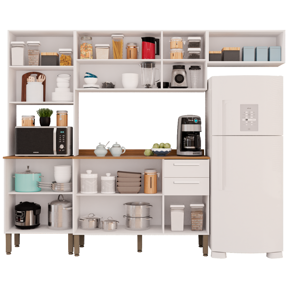 Cozinha Completa New Valência Branco - SALLÊTO - Imagem 2