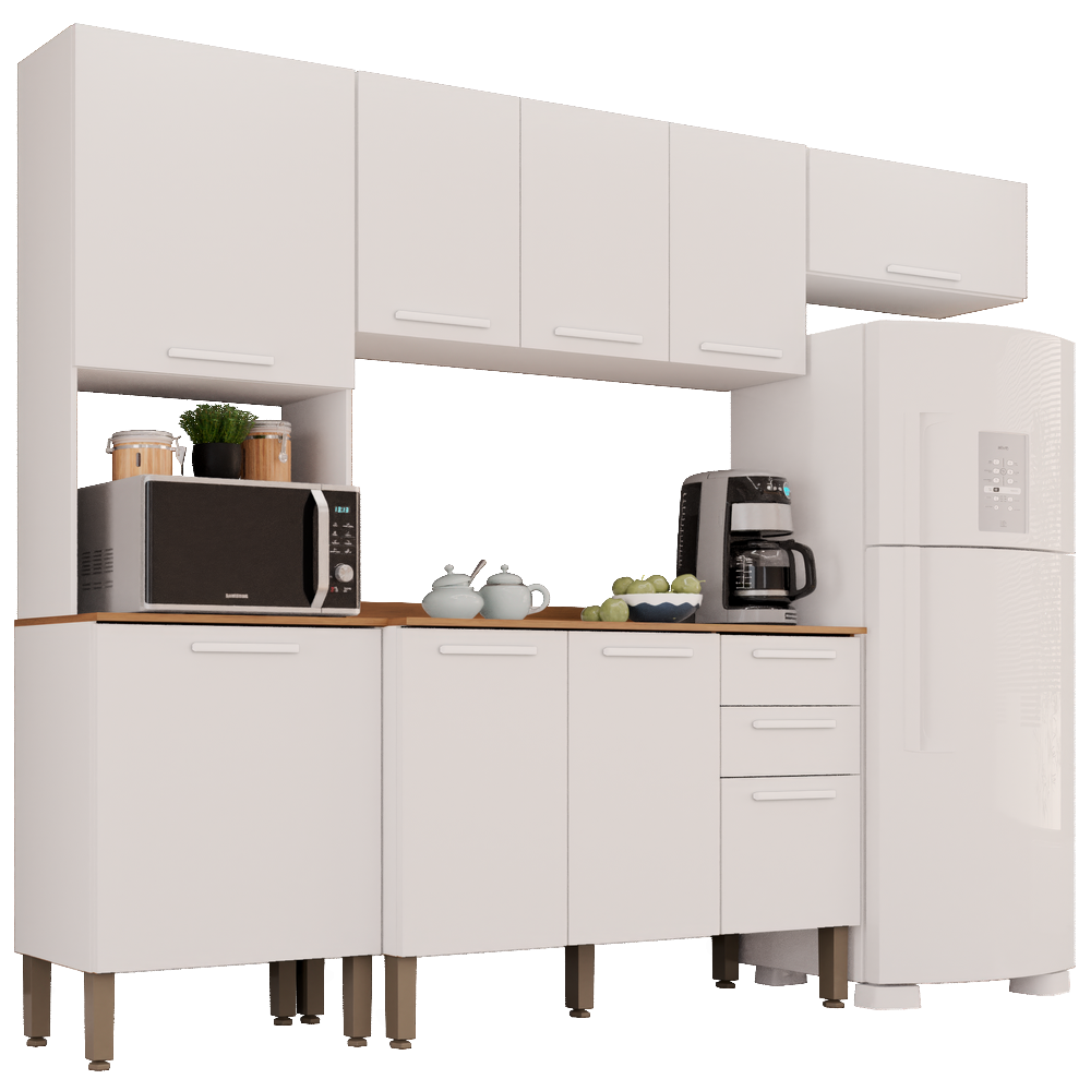Cozinha Completa New Valência Branco - SALLÊTO - Imagem 3