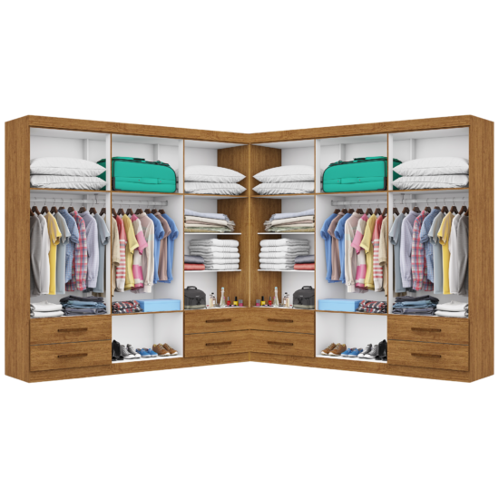 Alternative view of Closet Hércules 1,77 m x 1, 77 m Cinamomo – CARIOCA MÓVEIS