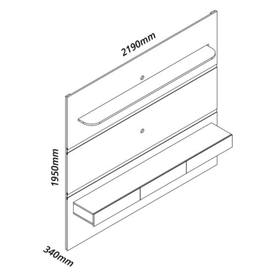 Alternative view of Home até 85″ Royal 220 Off White – GELIUS