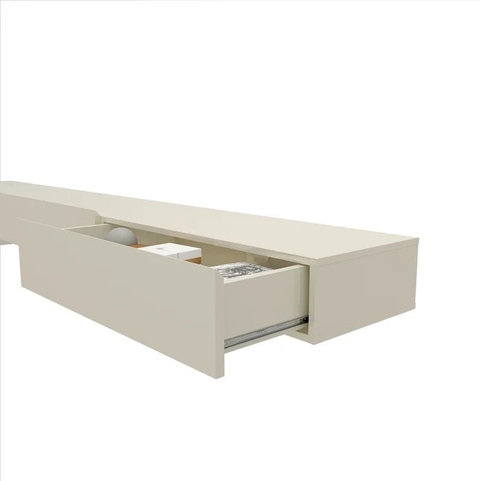 Home até 85″ Nobre Ripado 230(Com Nicho) Azul/Off White – GELIUS - Imagem 2