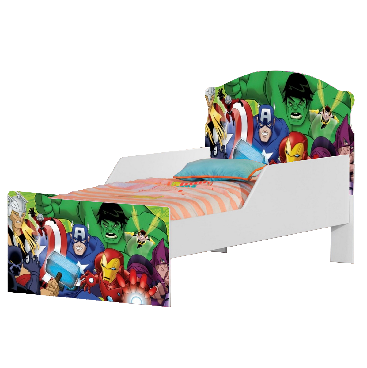 Mini Cama Juvenil Lívia (Menino) Vingadores 404188 - MADEC MÓVEIS - Imagem 2