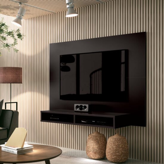 Painel até 43" Fox New Preto - EDN MÓVEIS
