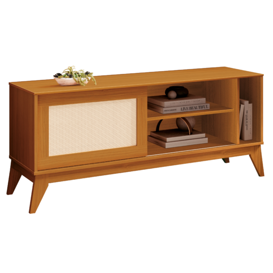 Alternative view of Rack até 55" Cayman Cedro - EDN MÓVEIS