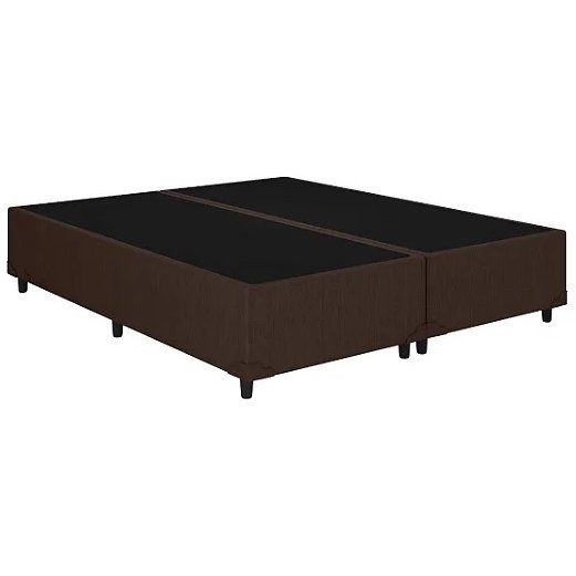 Base Box Queen Simples Corino Marrom - BIOSTAR