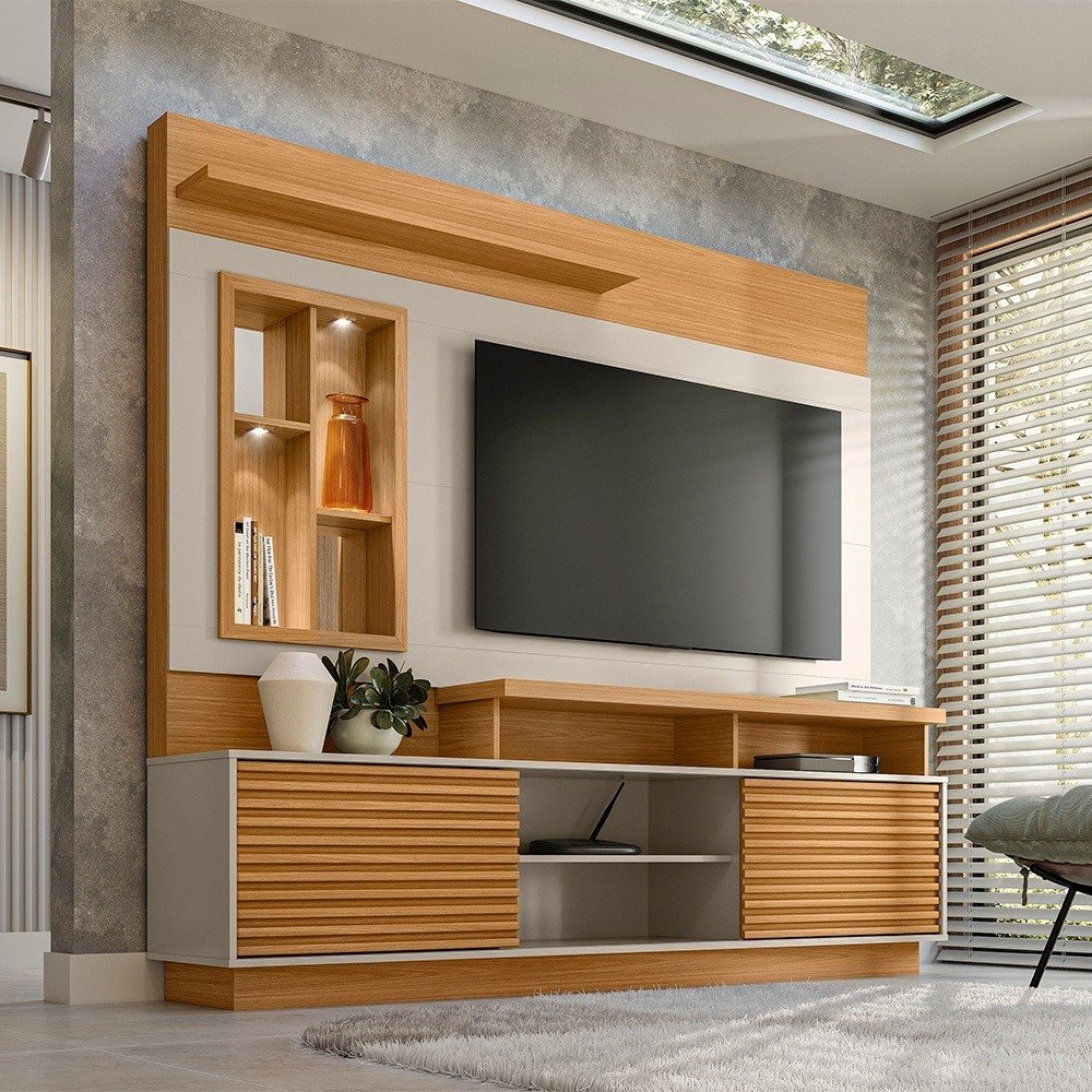 Home até 60" Eldorado 2.0 Nature/Off White - LINEA BRASIL