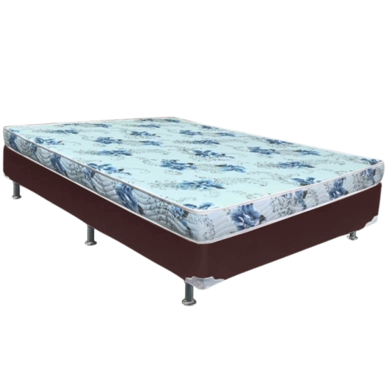 Alternative view of Colchão Casal Dream Soft 12 cm D20 + Base Simples Corino Marrom – ORTOBOM + ALTO NÍVEL