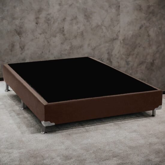 Base Box Casal Simples Corino Marrom - ALTO NIVEL CAMAS E COLCHOES