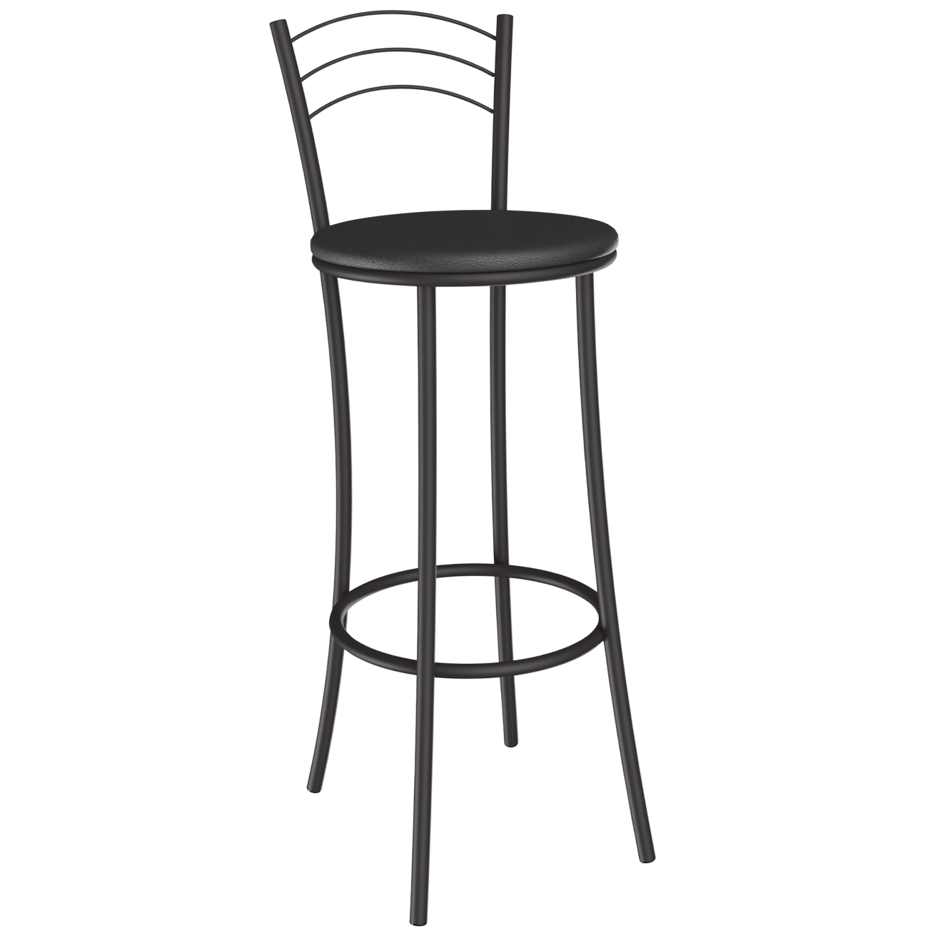 Banqueta Petra 1B700 Preto Fosco - KAPPESBERG - Imagem 3