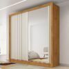 Guarda-Roupa 2 Portas Lugano 1,80 m Peroba/Off White - MOVEIS EUROPA