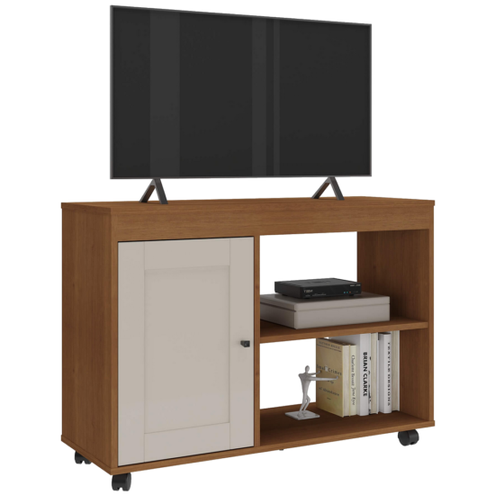 Alternative view of Rack até 42" Sampa Cinamomo/Off White - ARTELY