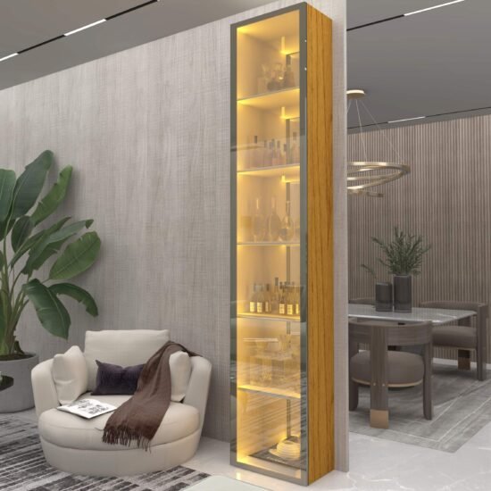Cristaleira Torre Luminare Reflect Naturale - GELIUS