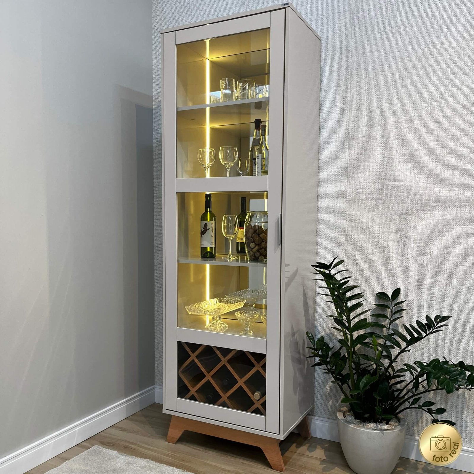Cristaleira Mirage Cinamomo/Off White - ARTELY