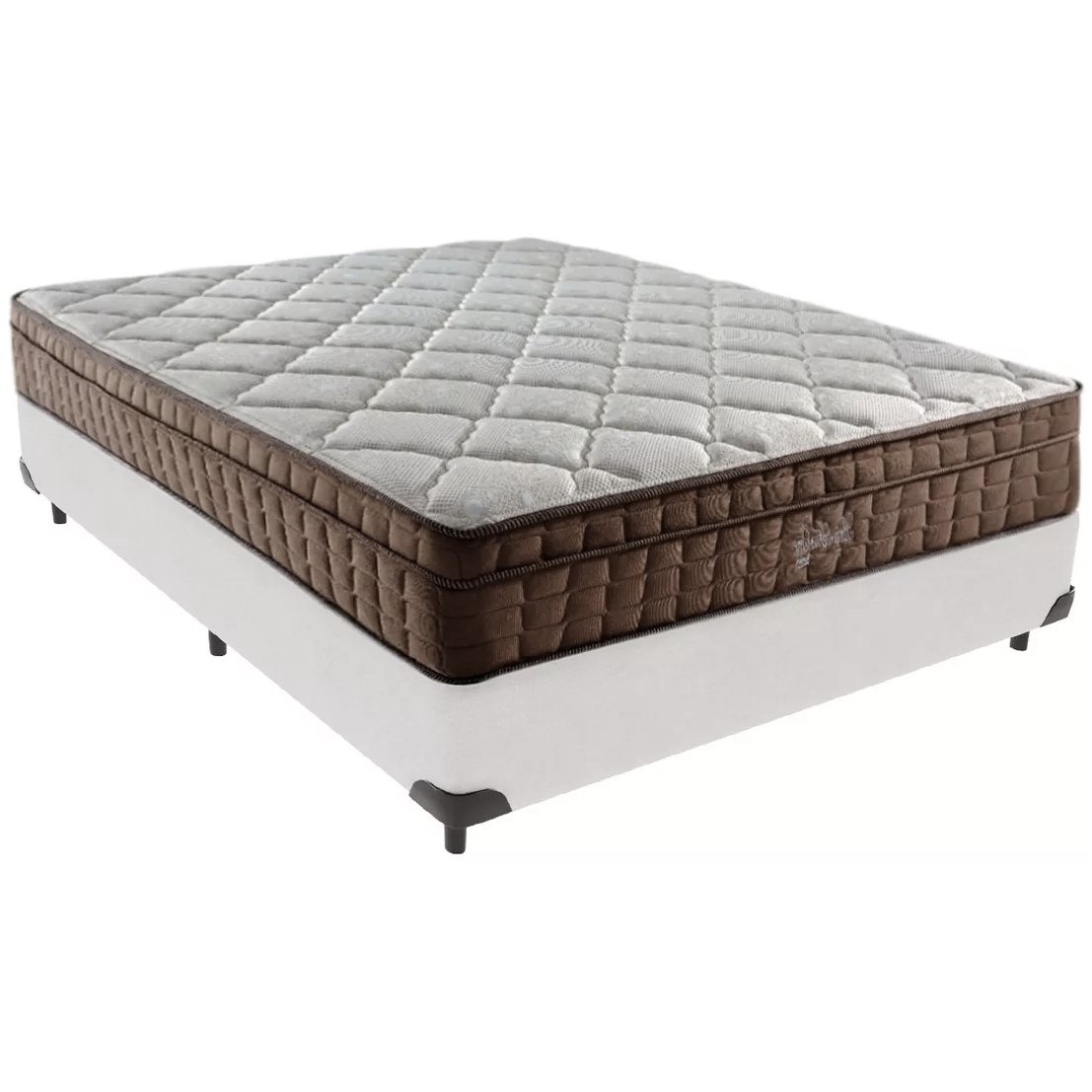 Colchão Casal Star One 30 cm D28/AG D70 + Base Simples Corino Branco – ANJOS + BIOSTAR - Imagem 2