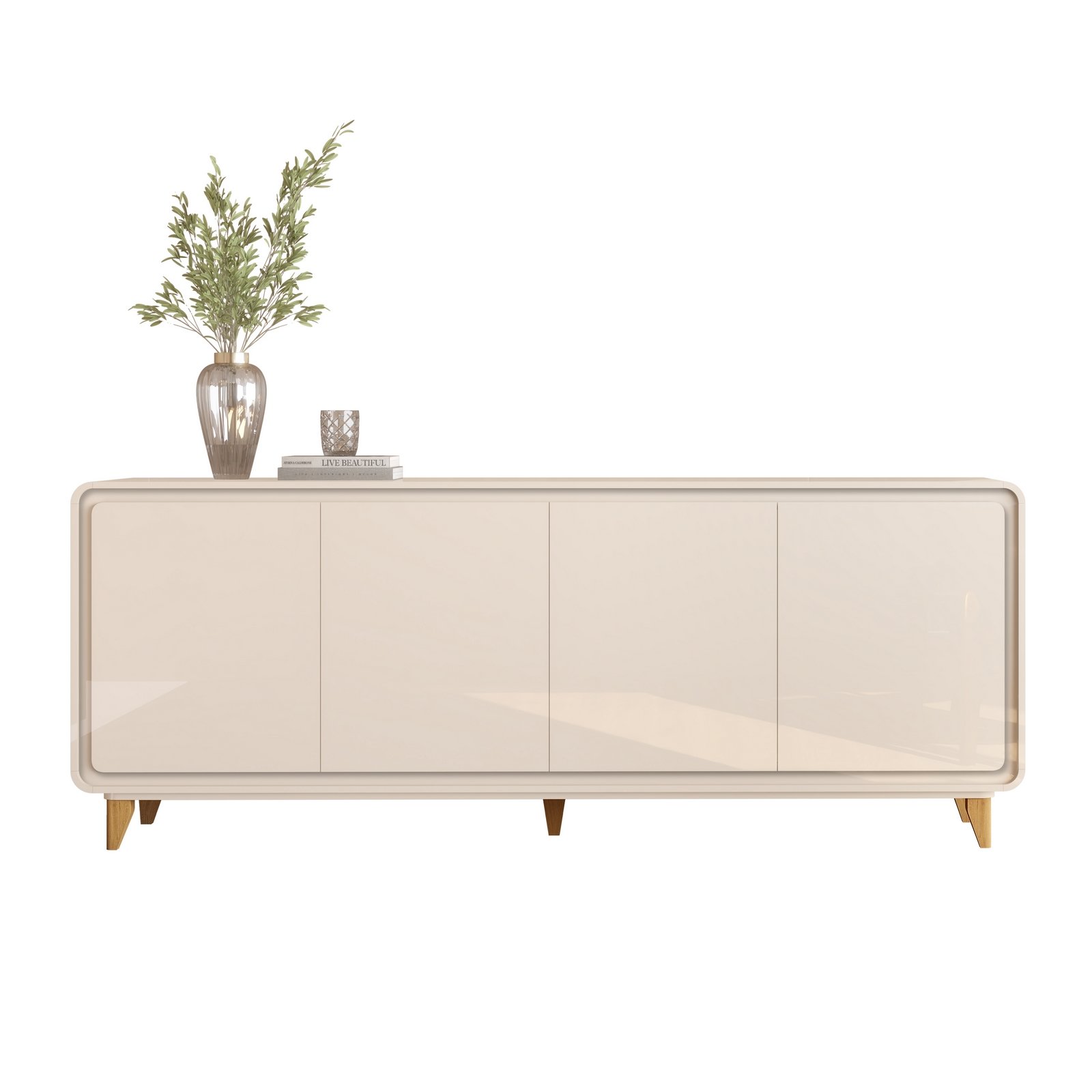 Buffet 4 Portas Liv Off White – EDN MÓVEIS - Imagem 5