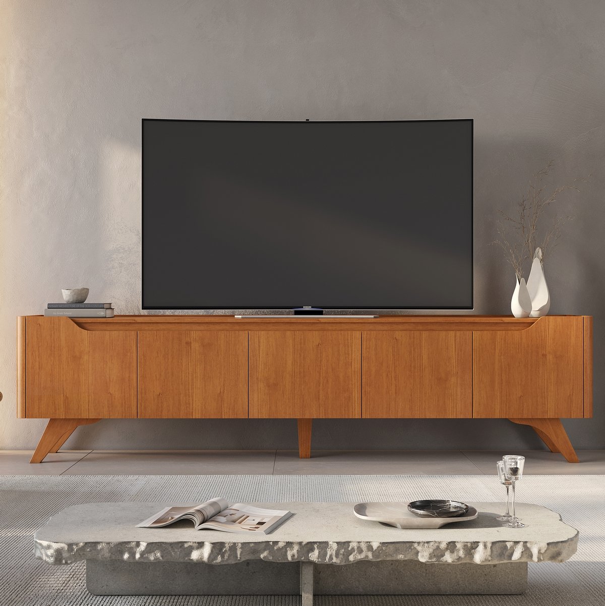 Rack até 75" Atenas 2.2 Naturale - MAVAULAR - Imagem 2