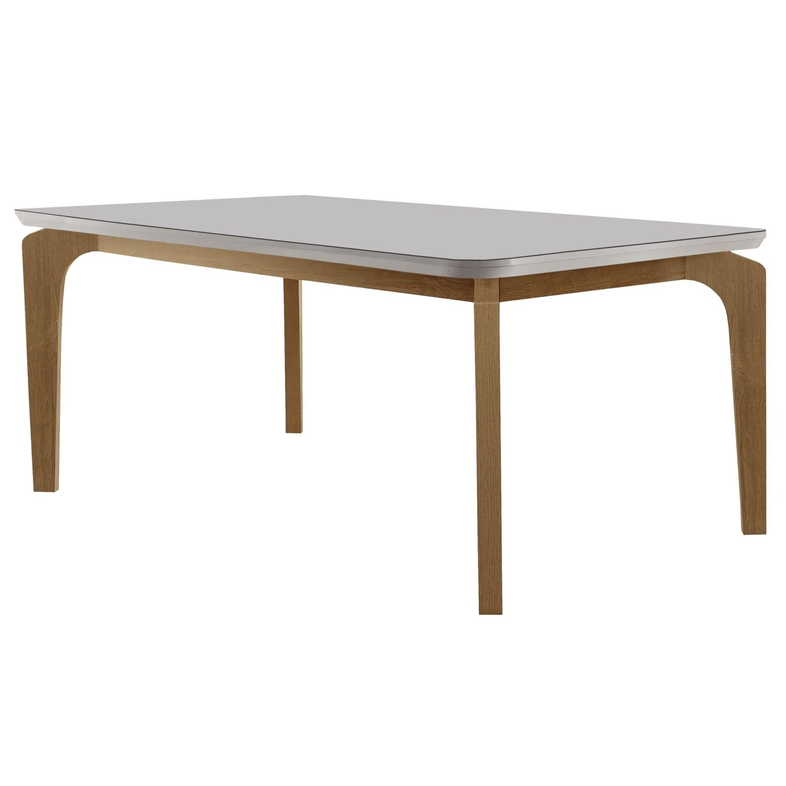 Mesa Londrina 180 Canto Copo Naturale/Off White - RUFATO - Imagem 2