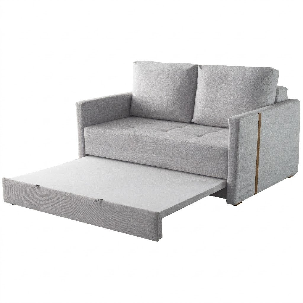 Sofá Cama Dominic Ref.49 1,40 m Linho Cinza 2502-B - LUXURY - Imagem 4