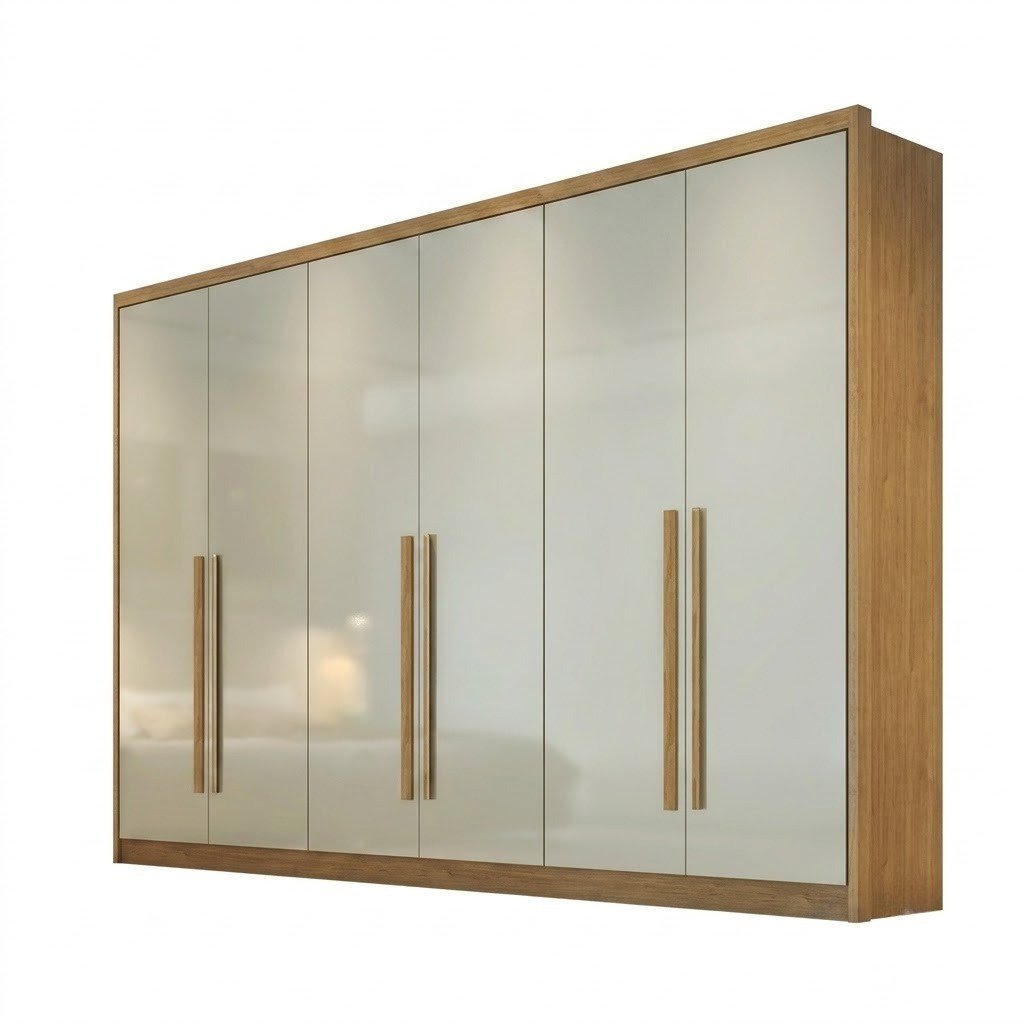 Guarda-Roupa 6 Portas Robust New 2,762 m Cumaru/Fendi - NOVO HORIZONTE - Imagem 9