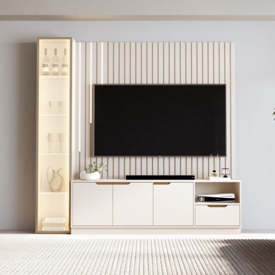 Home Tucumã Plus/Bancada 1.8 (Cascata) + Torre Modular 2.2 Off White – JB BECHARA (ESPECIAL)