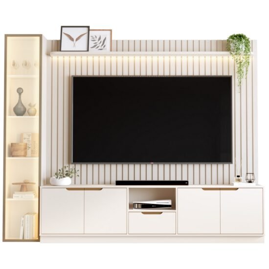 Alternative view of Home Tucumã Slim/Bancada 2.3 + Torre Modular 2.2 Off White – JB BECHARA (ESPECIAL)