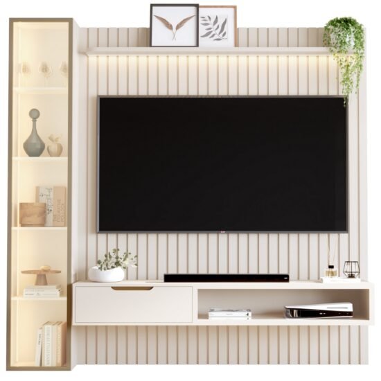 Alternative view of Home Tucumã Plus/Nicho 1.8 + Torre Modular 2.2 Off White - JB BECHARA (ESPECIAL)