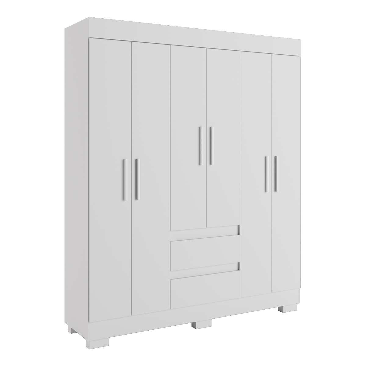 Guarda-Roupa 6 Portas Maya 1,491 m Branco - ACP MÓVEIS - Imagem 3