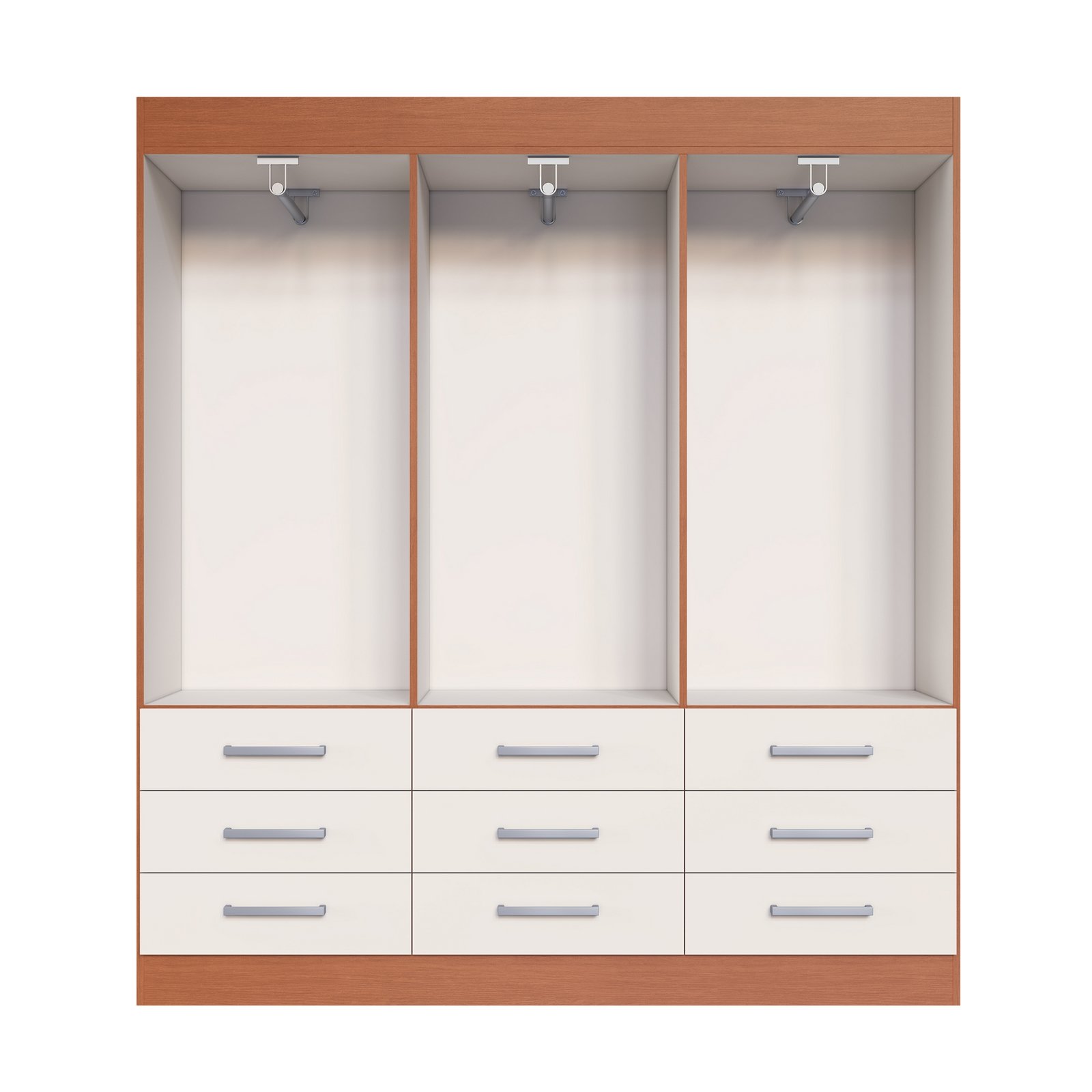Guarda-Roupa 6 Portas Milão 1,50 m Cinamomo/Areia - MÓVEIS CADORIN - Imagem 8