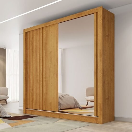 Guarda-Roupa 2 Portas Lugano 1,80 m Peroba - MOVEIS EUROPA